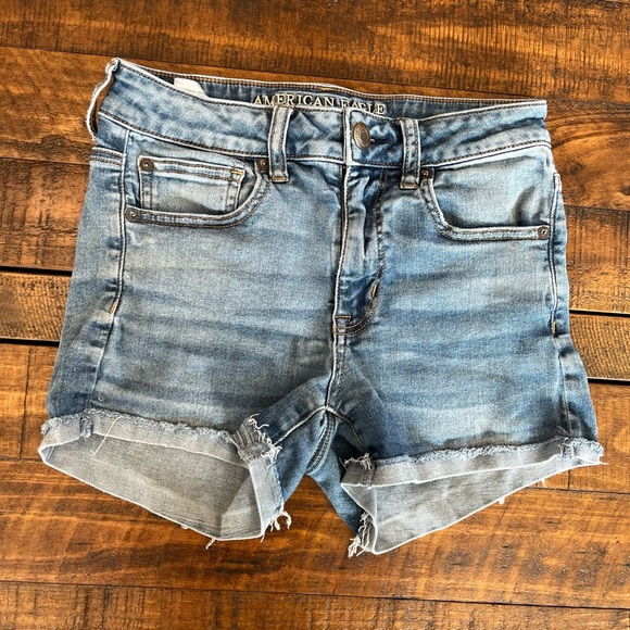 American Eagle Outfitters Pants - American Eagle Outfitters Light Blue Next Level Stretch Jean Shorts